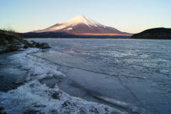 氷と富士山