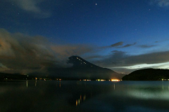 夏の夜の富士