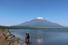 山中湖と富士